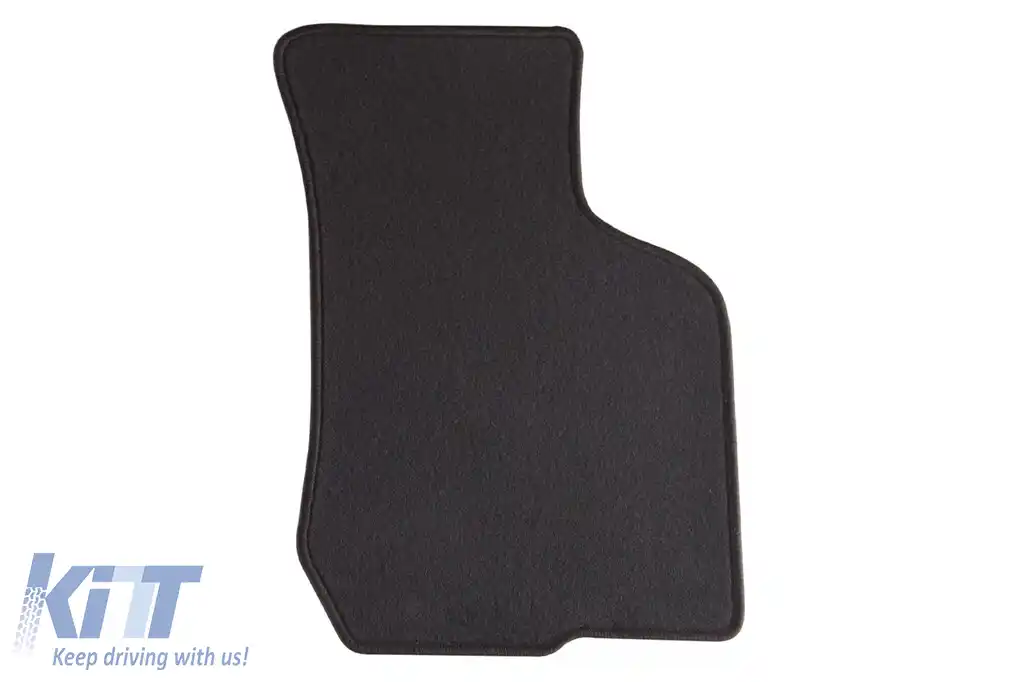 Mochete de podea din carpetă cu două straturi, potrivite pentru Skoda Octavia 1996-1999, din țesătură Rex, set de 4 bucăți, negre-image-6240499
