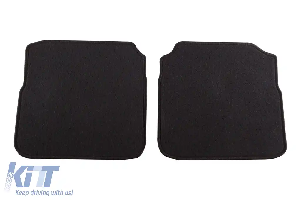 Mochete de podea din carpetă cu două straturi, potrivite pentru Skoda Octavia 1996-1999, din țesătură Rex, set de 4 bucăți, negre-image-6240500