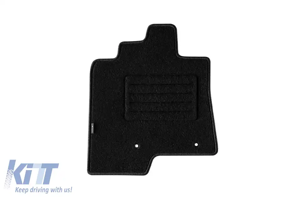 Mochete de podea din carpetă cu două straturi, potrivite pentru Mitsubishi Pajero după 2007, cu ampatament lung, set de 5 bucăți, negru-image-6240649