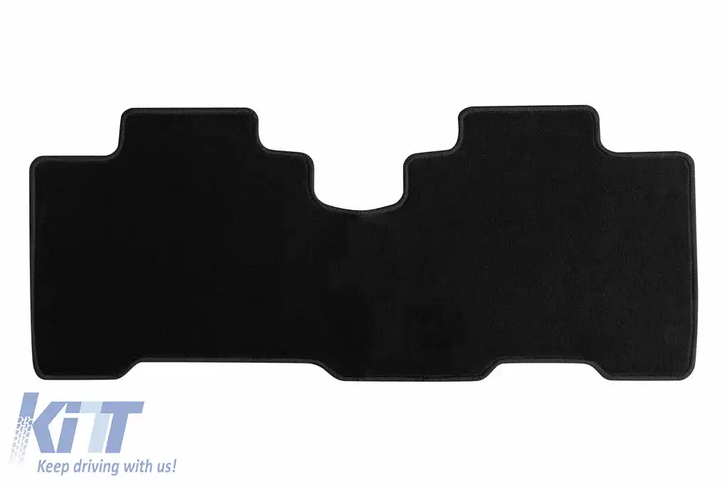 Mochete de podea din carpetă cu două straturi, potrivite pentru Toyota Verso S 2011-2017, din țesătură Rex, set de 3 bucăți, negru-image-6240743