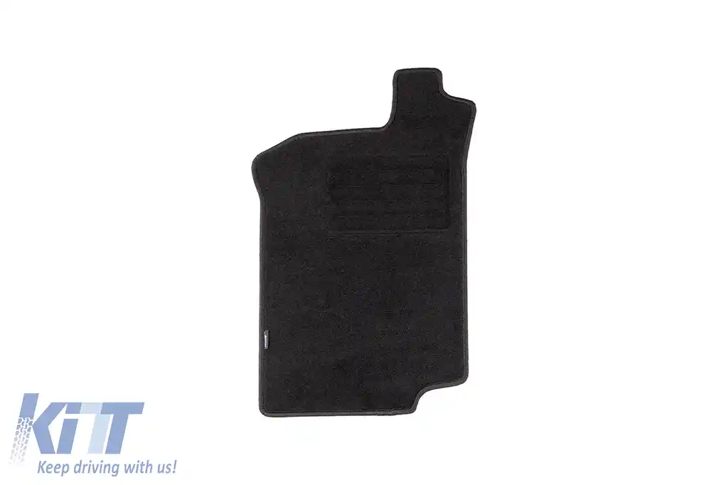 Mochete de podea din carpetă cu două straturi, potrivite pentru Volkswagen Golf II, Jetta 1983-1991, din țesătură Rex, set de 4 bucăți, negru-image-6240787