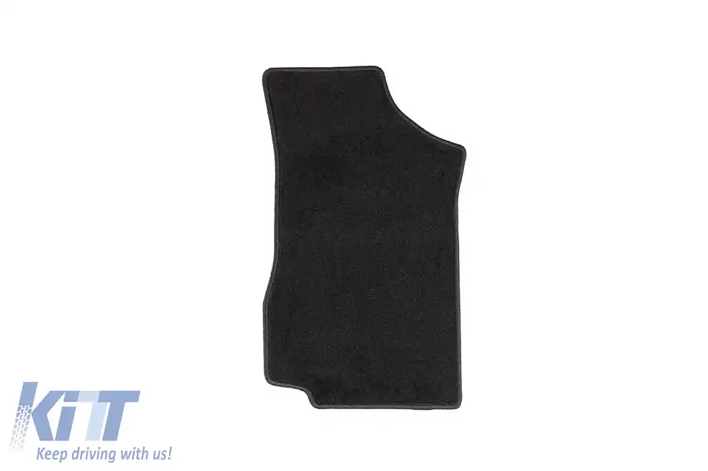 Mochete de podea din carpetă cu două straturi, potrivite pentru Volkswagen Golf II, Jetta 1983-1991, din țesătură Rex, set de 4 bucăți, negru-image-6240788