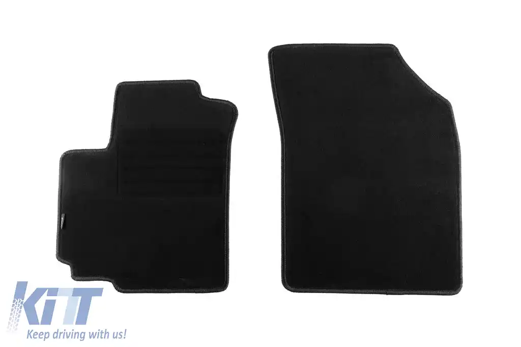 Mochete de podea din carpetă cu două straturi, potrivite pentru Suzuki Swift 2010-2017, din țesătură Rex, set de 4 bucăți, negru-image-6240968