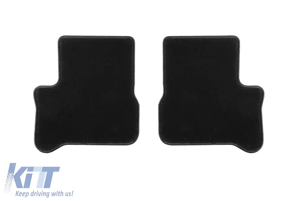 Mochete de podea din covor cu două straturi, potrivite pentru VW e-Up! după 2019, set de 4 bucăți, negre-image-6240172