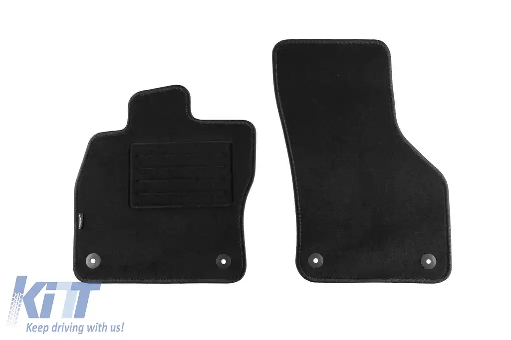Mochete de podea din covor cu două straturi, potrivite pentru VW Golf 8 estate după 2021, set de 4 bucăți, negru-image-6240477