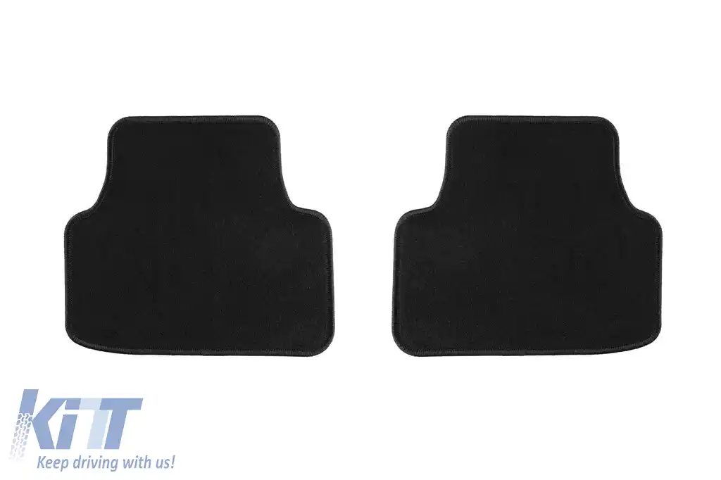 Mochete de podea din covor cu două straturi, potrivite pentru VW Golf 8 estate după 2021, set de 4 bucăți, negru-image-6240478
