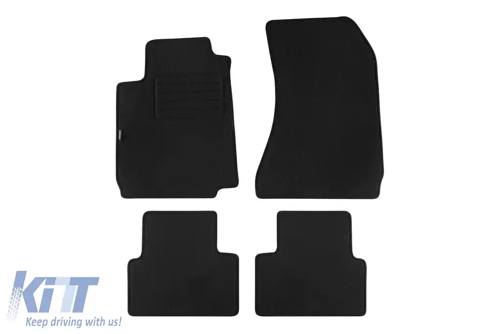 Mochete de podea din două straturi de la Petex, țesătură Rex potrivită pentru Alfa Romeo 159 2005-2011, Sportwagon 2006-2011, set de 4 bucăți, negru