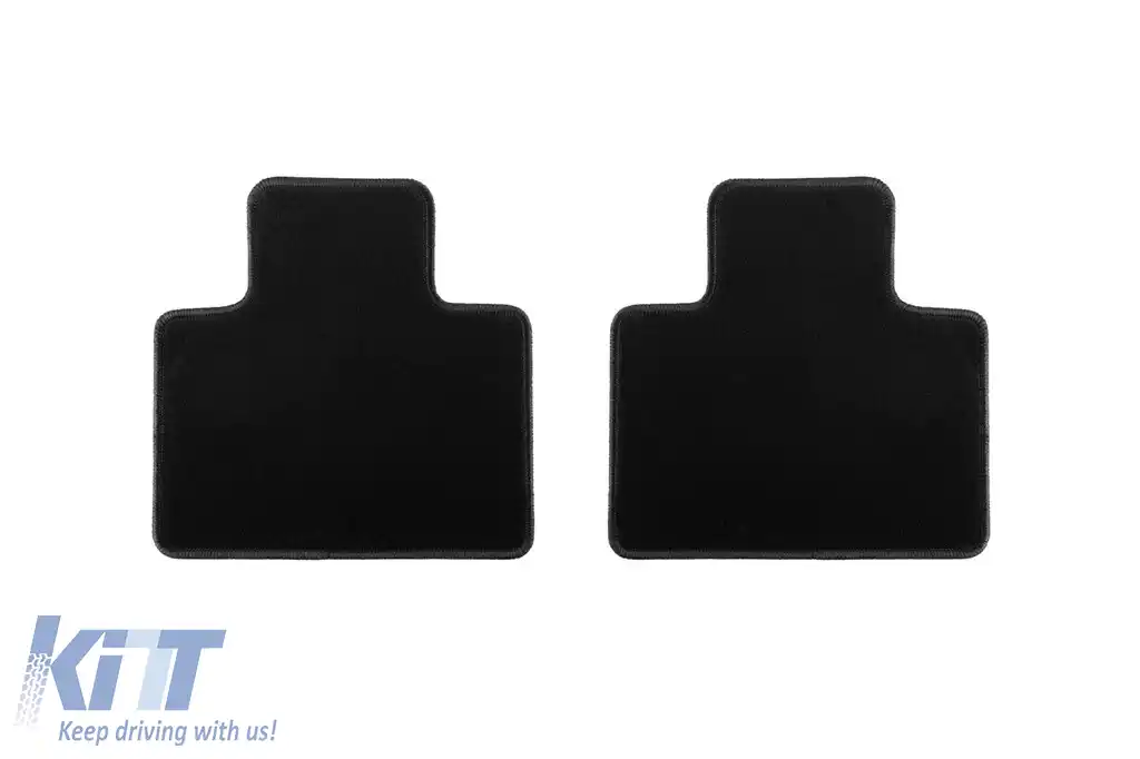 Mochete de podea din două straturi, potrivite pentru Renault Zoe după 2020, din țesătură Rex, set de 4 bucăți, negre-image-6241285