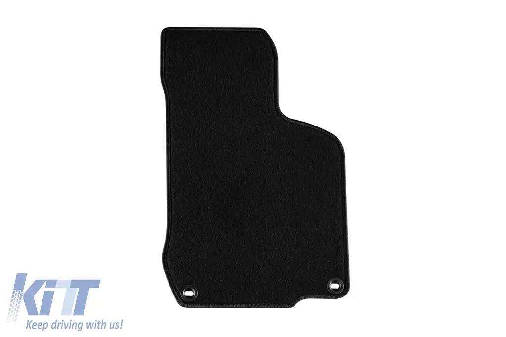 Mochete din carpetă cu două straturi de la Petex, țesătură Rex potrivită pentru VW Golf IV 1998-2003, Beetle 1998-2011, Bora 1998-2005, negre cu deschideri ovale, set de 4 bucăți, negre-image-6241013