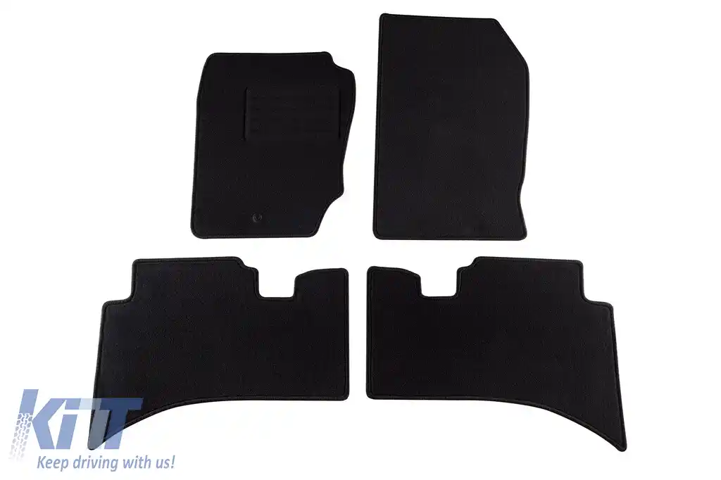 Mochete din carpetă cu două straturi, potrivite pentru Range Rover 1995-2002, de la Petex, țesătură Rex, set de 4 bucăți, negru