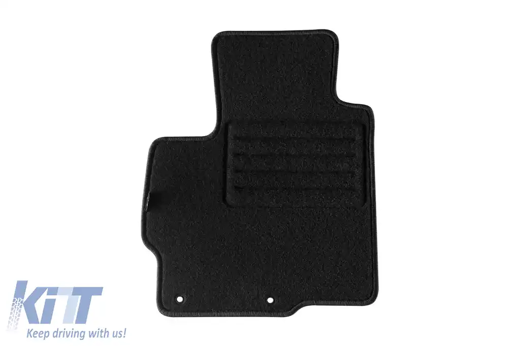Mochete din carpetă cu două straturi, potrivite pentru Mitsubishi ASX 2010-2022, de la Petex, țesătură Rex, set de 4 bucăți, negru-image-6240186