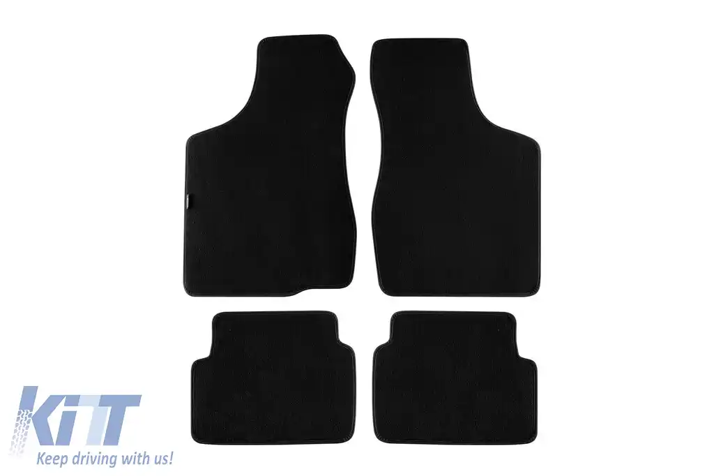 Mochete din carpetă de la Petex potrivite pentru Opel Corsa A 1982-1993, set de 4 bucăți, negru