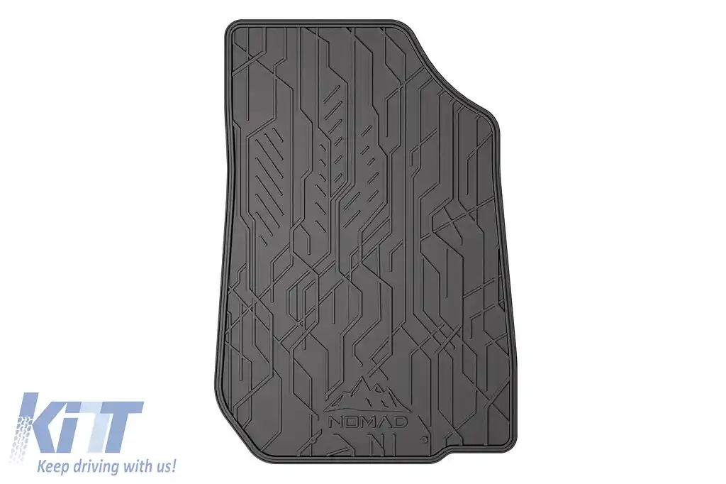 Mochete din cauciuc frontale specifice, potrivite pentru seria Frogum NOMAD pentru Dacia Duster 2010-2013, Logan 2008-2014, Sandero 2008-2012, set de 2 piese, culoare neagră-image-6256392