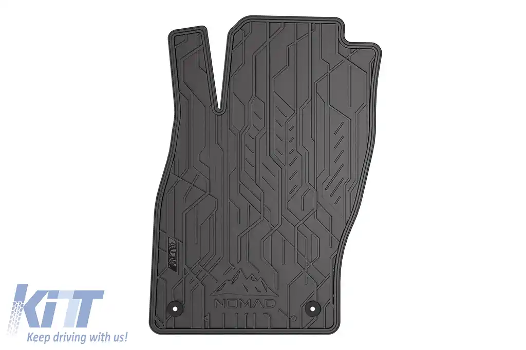 Mochete din cauciuc frontale specifice, potrivite pentru Opel Adam 2012-2019, Corsa D 2006-2014, set de 2 piese, culoare neagră din seria Frogum NOMAD-image-6256561