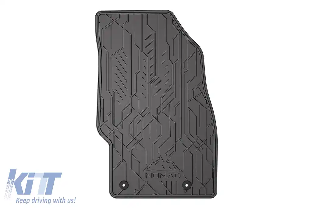Mochete din cauciuc frontale specifice, potrivite pentru Opel Adam 2012-2019, Corsa D 2006-2014, set de 2 piese, culoare neagră din seria Frogum NOMAD-image-6256562
