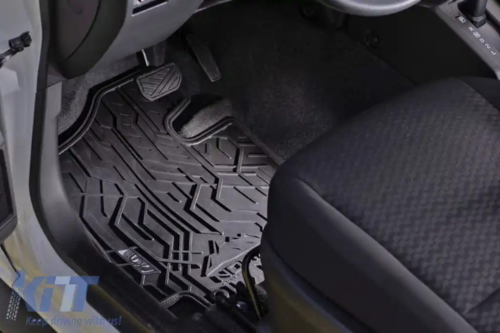 Mochete din cauciuc frontale specifice, potrivite pentru Chevrolet Trax 2012-2019, set de 2 piese, culoare neagră din seria Frogum NOMAD