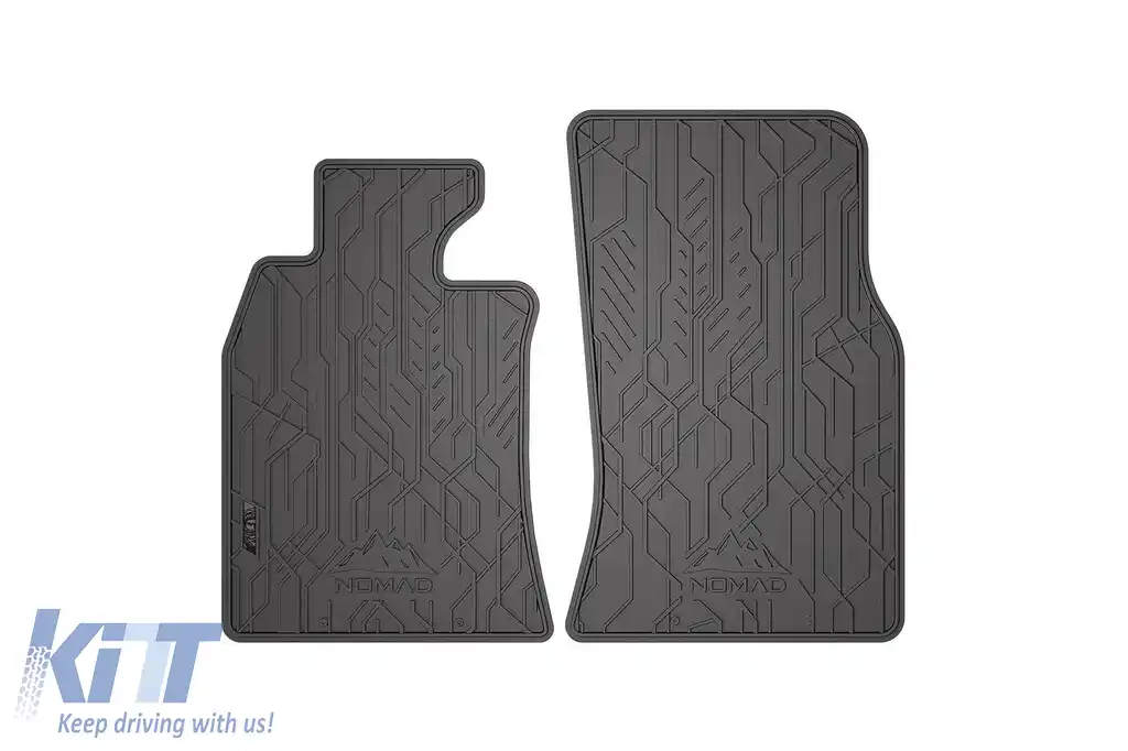 Mochete din cauciuc frontale specifice, potrivite pentru seria Frogum NOMAD pentru Mini Cooper R56 2006-2014, set de 2 piese, culoare neagră