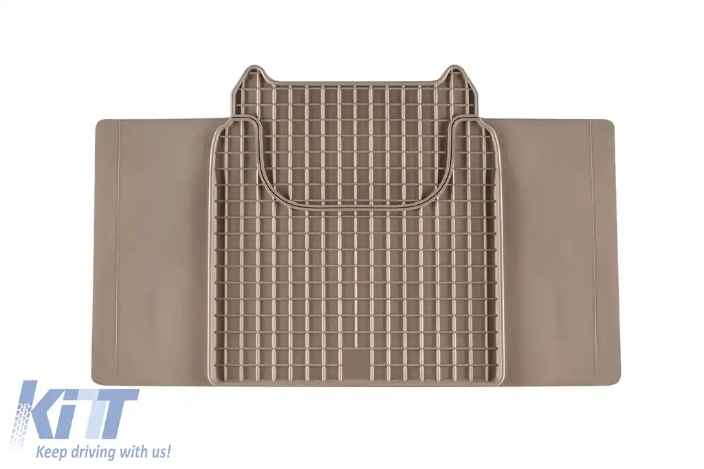 Mochete din cauciuc Gumarny Zubri potrivite pentru Mercedes G class W463 1990-2018 cu ampatament lung, set de 5 piese, culoare bej-image-6231797