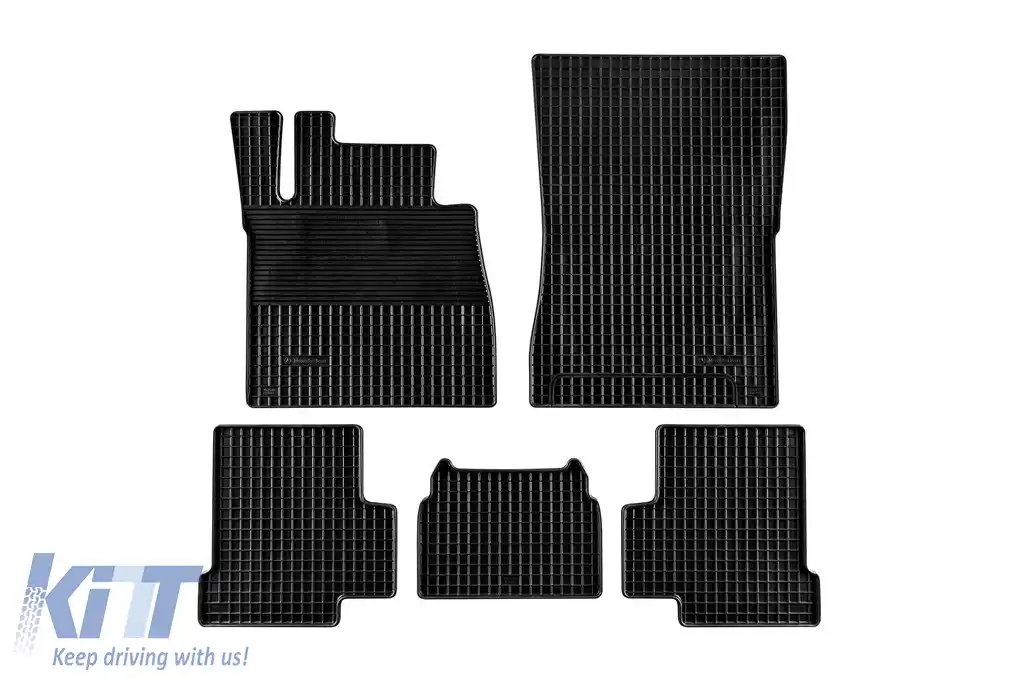 Mochete din cauciuc Gumarny Zubri potrivite pentru Mercedes G class W463 1990-2018 cu ampatament scurt, set de 5 piese, culoare neagră-image-6231804