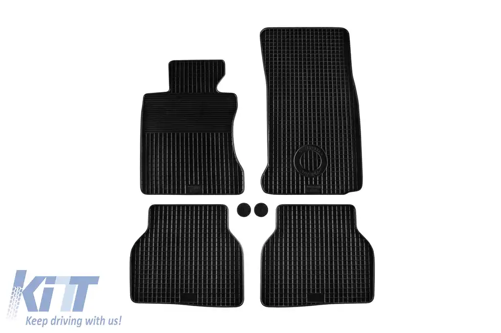 Mochete din cauciuc Gumarny Zubri potrivite pentru BMW Seria 5 E60 sedan, E61 wagon 2004-2010, set de 4 piese, culoare neagră-image-6231858