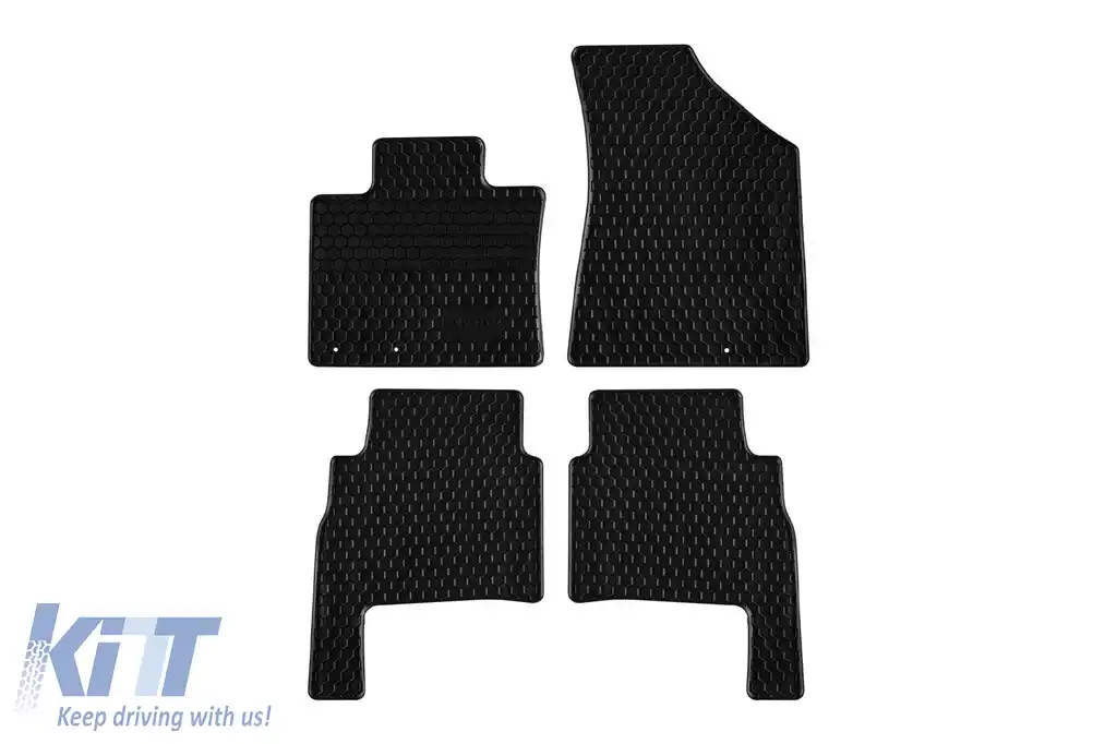 Mochete din cauciuc Gumarny Zubri potrivite pentru Kia Sorento 2009-2012, set de 4 piese, culoare neagră