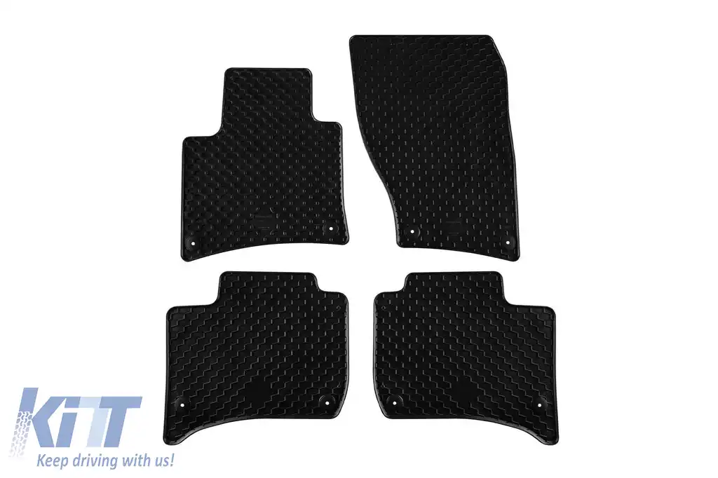 Mochete din cauciuc Gumarny Zubri potrivite pentru Volkswagen Touareg, Porsche Cayenne 2010-2017, set de 4 piese, culoare neagră