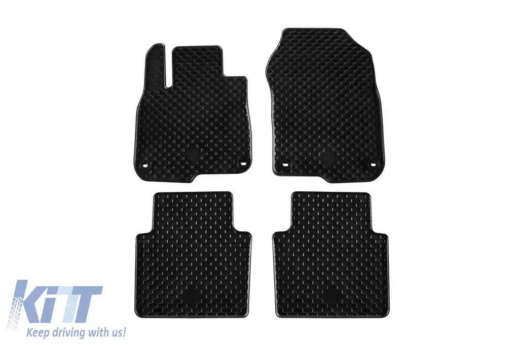 Mochete din cauciuc Gumarny Zubri potrivite pentru Honda CR-V 2018-2022, set de 4 piese, culoare neagră