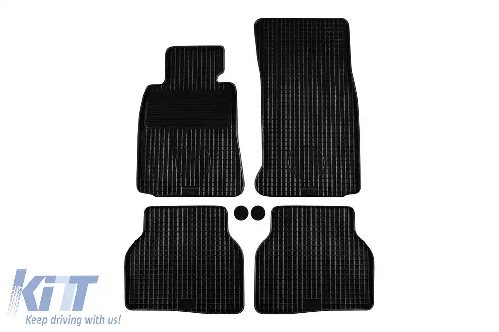 Mochete din cauciuc Gumarny Zubri potrivite pentru BMW 5 Series E39 sedan, wagon 1996-2004, set de 4 piese, culoare neagră