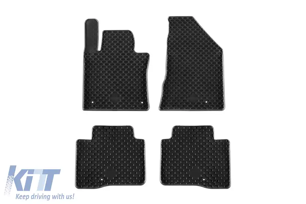 Mochete din cauciuc Gumarny Zubri potrivite pentru SangYong Actyon după 2025, Torres după 2023, Korando după 2019, set de 4 piese, culoare neagră