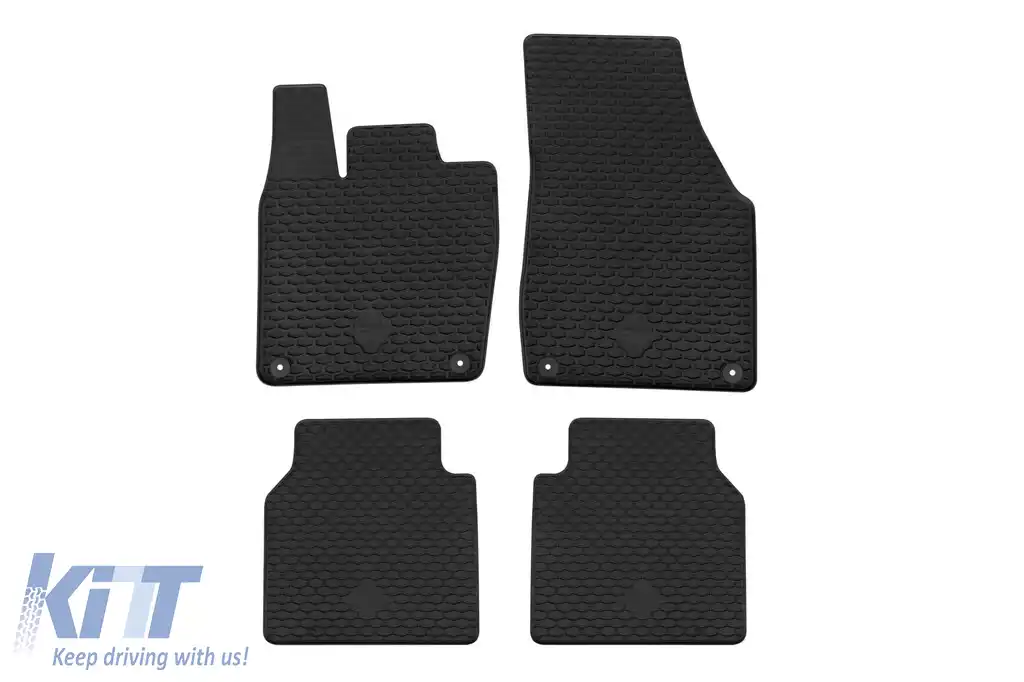 Mochete din cauciuc Gumarny Zubri potrivite pentru Volkswagen ID.7 după 2023, set de 4 piese, culoare neagră-image-6232136