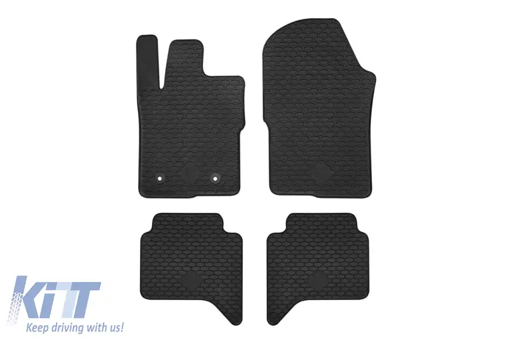 Mochete din cauciuc Gumarny Zubri potrivite pentru Volkswagen Amarok, Ford Ranger după 2023, set de 4 piese, culoare neagră