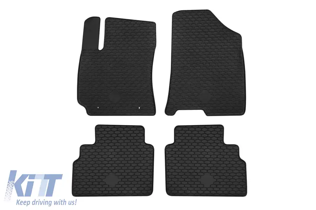 Mochete din cauciuc Gumarny Zubri potrivite pentru Hyundai Kona, Kona MHEV după 2023, set de 4 piese, culoare neagră-image-6232182
