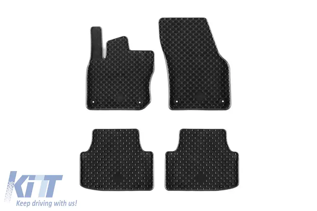 Mochete din cauciuc Gumarny Zubri potrivite pentru Volkswagen Tiguan după 2024, set de 4 piese, culoare neagră