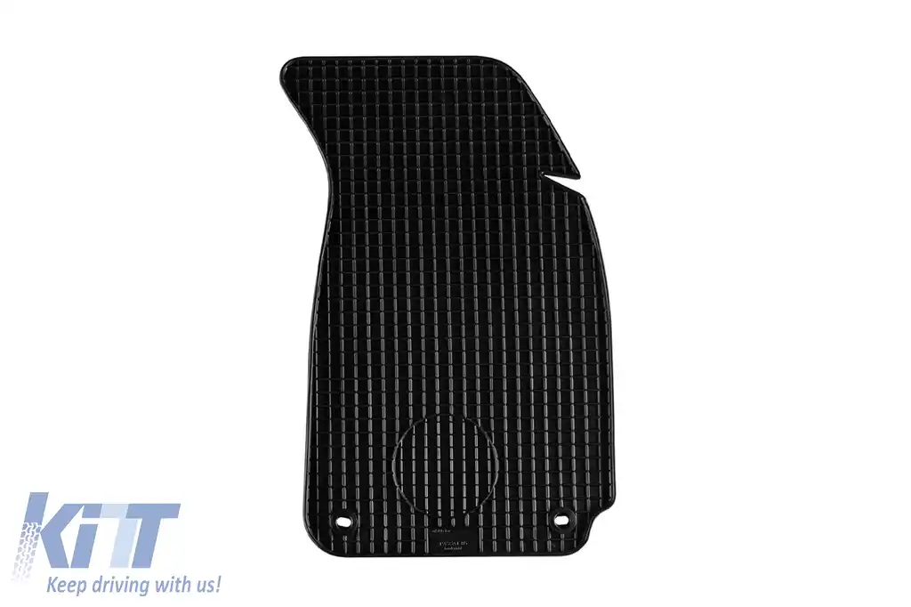 Mochete din cauciuc Gumarny Zubri potrivite pentru Volkswagen Passat B5, B5.5 1997-2004, cu clipsuri ovale, set de 4 piese, culoare neagră-image-6251082