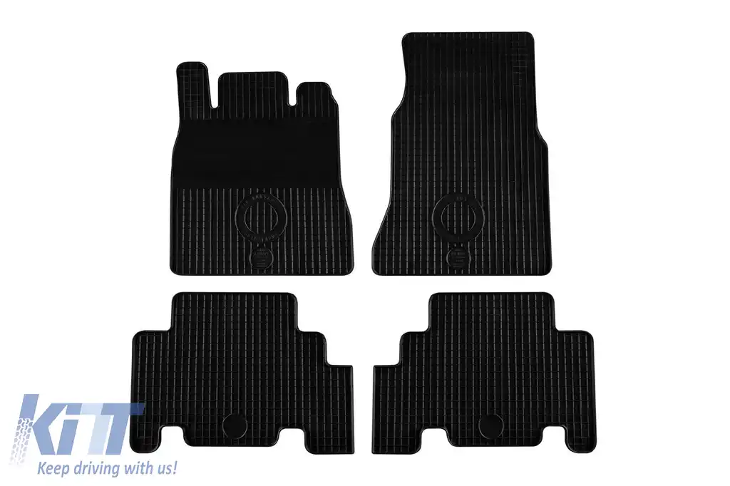 Mochete din cauciuc Gumarny Zubri potrivite pentru Mercedes A class W168 2000-2005, set de 4 piese, culoare neagră