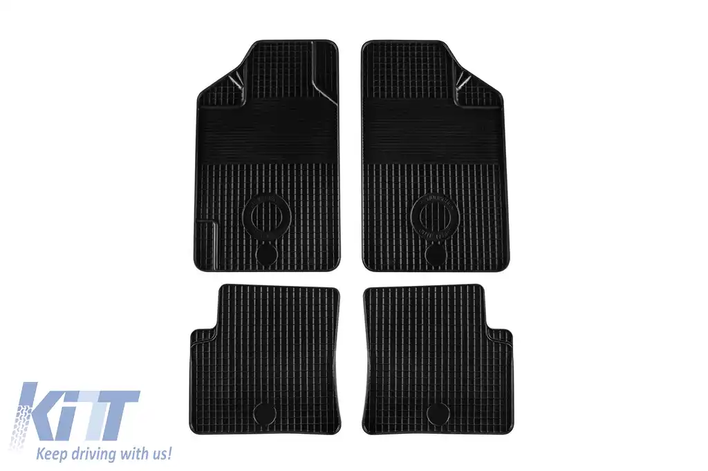 Mochete din cauciuc Gumarny Zubri potrivite pentru Toyota Avensis 1999-2003, set de 4 piese, culoare neagră-image-6251135