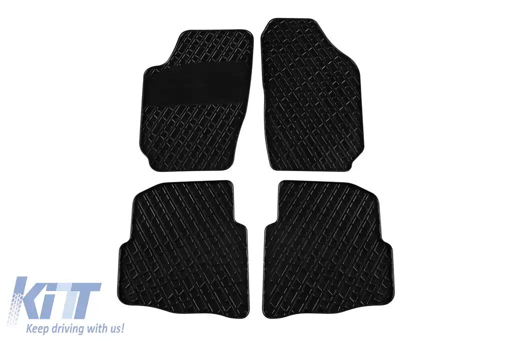 Mochete din cauciuc Gumarny Zubri potrivite pentru Skoda Fabia 2000-2007, set de 4 piese, culoare neagră