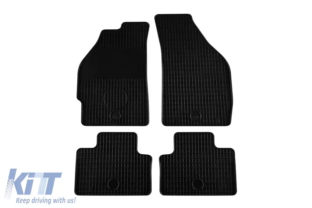 Mochete din cauciuc Gumarny Zubri potrivite pentru Fiat Punto 1999-2005, set de 4 piese, culoare neagră