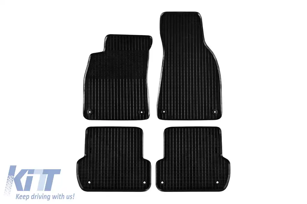 Mochete din cauciuc Gumarny Zubri potrivite pentru Audi A4 sedan, break, cabrio 2000-2004, set de 4 piese, culoare neagră-image-6251214