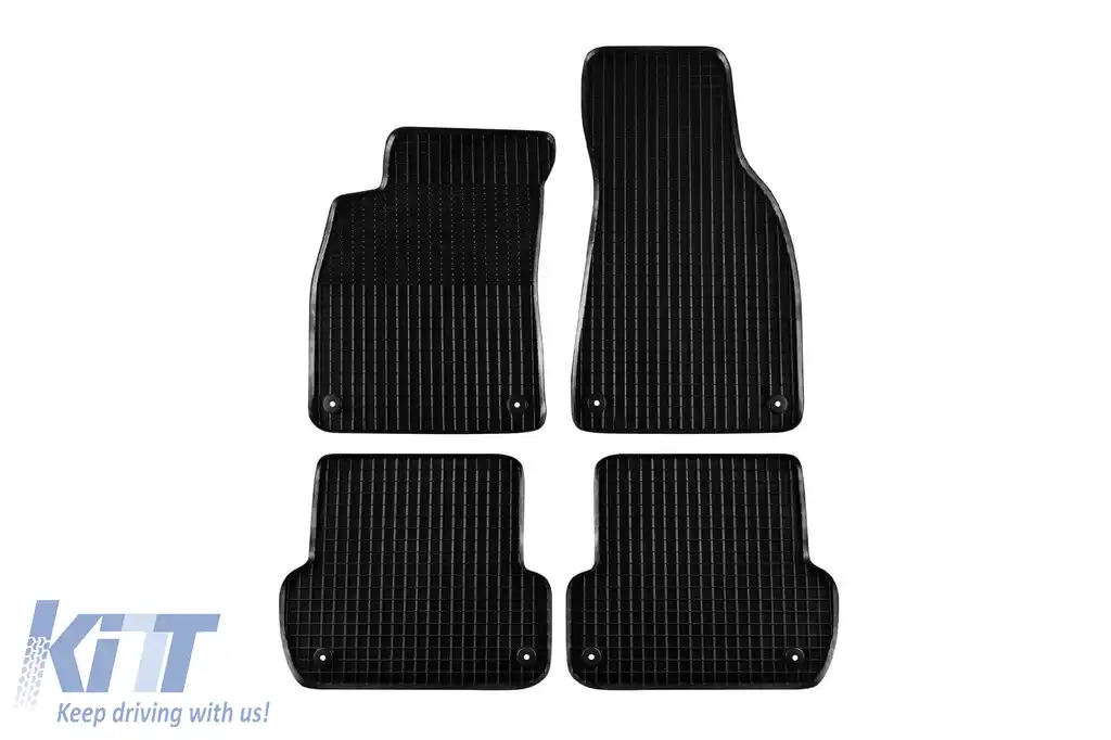 Mochete din cauciuc Gumarny Zubri potrivite pentru Audi A4 sedan, break, cabrio 2005-2008, Seat Exeo după 2009, set de 4 piese, culoare neagră