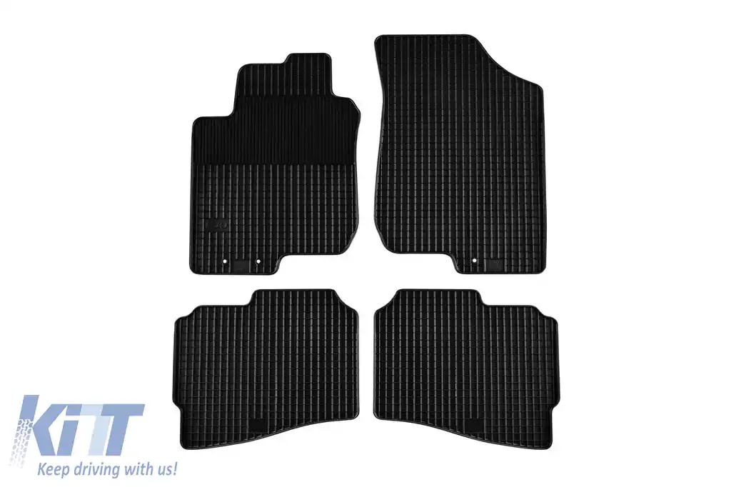 Mochete din cauciuc Gumarny Zubri potrivite pentru Hyundai i30 wagon 2007-2011, set de 4 piese, culoare neagră
