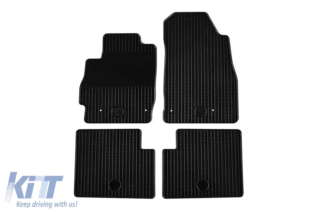 Mochete din cauciuc Gumarny Zubri potrivite pentru Mazda 2 2007-2014, set de 4 piese, culoare neagră