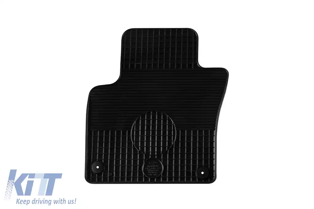 Mochete din cauciuc Gumarny Zubri potrivite pentru Volkswagen Golf Plus 2004-2009 cu clipsuri rotunde, set de 4 piese, culoare neagră-image-6251284