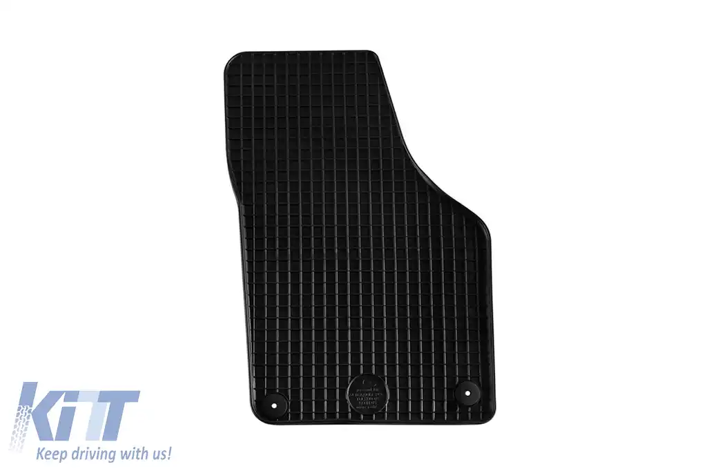 Mochete din cauciuc Gumarny Zubri potrivite pentru Volkswagen Golf Plus 2004-2009 cu clipsuri rotunde, set de 4 piese, culoare neagră-image-6251285