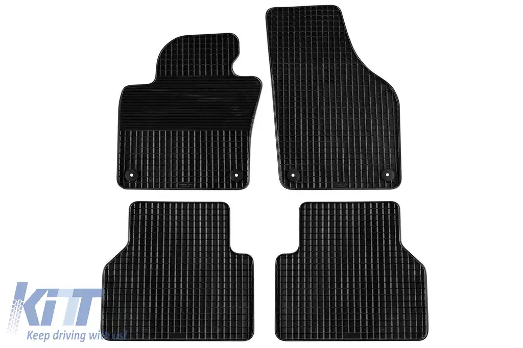 Mochete din cauciuc Gumarny Zubri potrivite pentru Volkswagen Tiguan 2007-2016, set de 4 piese, culoare neagră