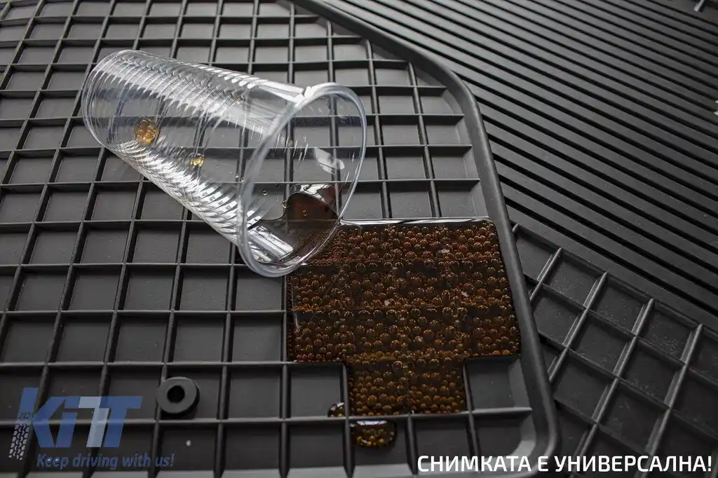 Mochete din cauciuc Gumarny Zubri potrivite pentru Volkswagen Tiguan 2007-2016, set de 4 piese, culoare neagră-image-6251297