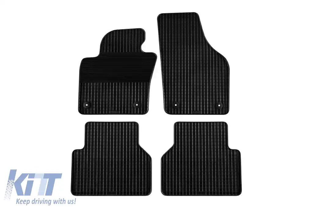 Mochete din cauciuc Gumarny Zubri potrivite pentru Audi Q3 2010-2018, set de 4 piese, culoare neagră