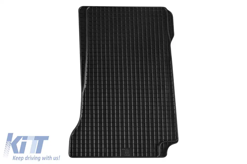 Mochete din cauciuc Gumarny Zubri potrivite pentru Mercedes C class W205 2014-2020, set de 4 piese, culoare neagră-image-6251314