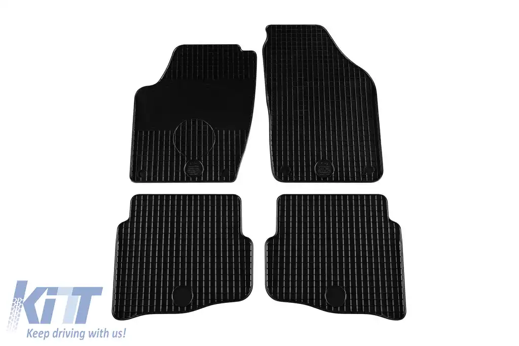 Mochete din cauciuc Gumarny Zubri potrivite pentru Seat Cordoba, Ibiza 2003-2008, set de 4 piese, culoare neagră