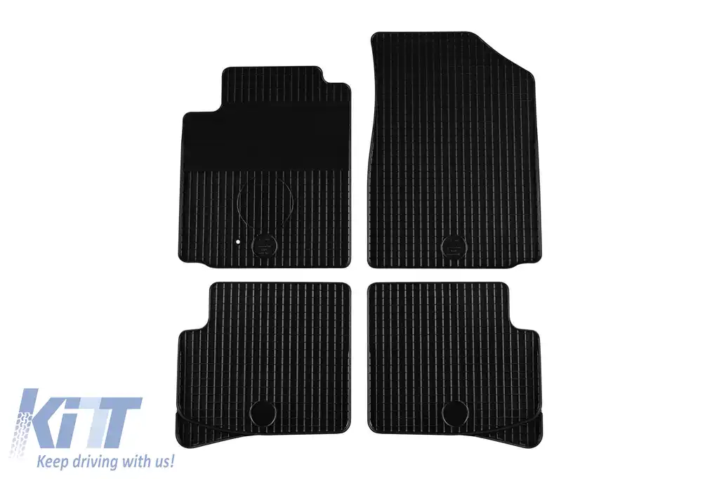 Mochete din cauciuc Gumarny Zubri potrivite pentru Toyota Yaris 1999-2005 cu 5 uși, set de 4 piese, culoare neagră